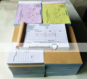 cetak nota di batang
