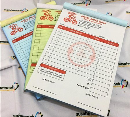 Tempat Cetak Nota di Jatiasih Murah Cepat Berkualitas