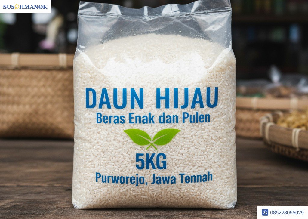 sablon plastik beras