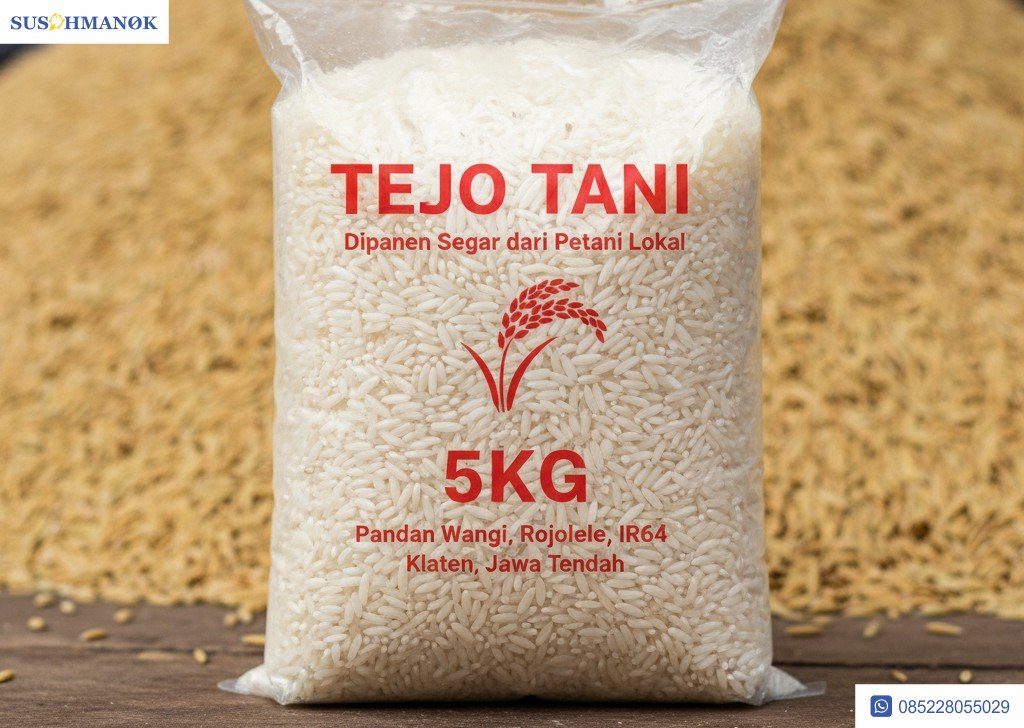 sablon plastik beras