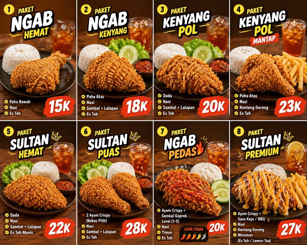 jasa desain menu makanan